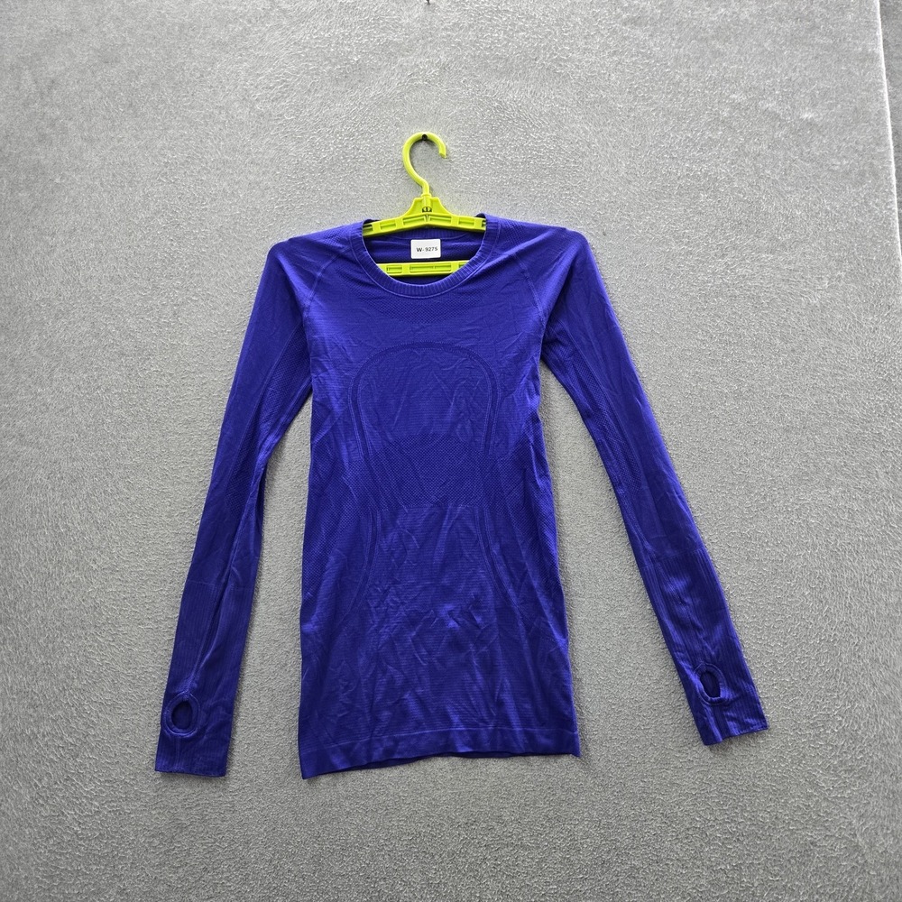 Lululemon Women Activewear Top 4 Purple Swiftly Tech 2.0 Long Sleeve